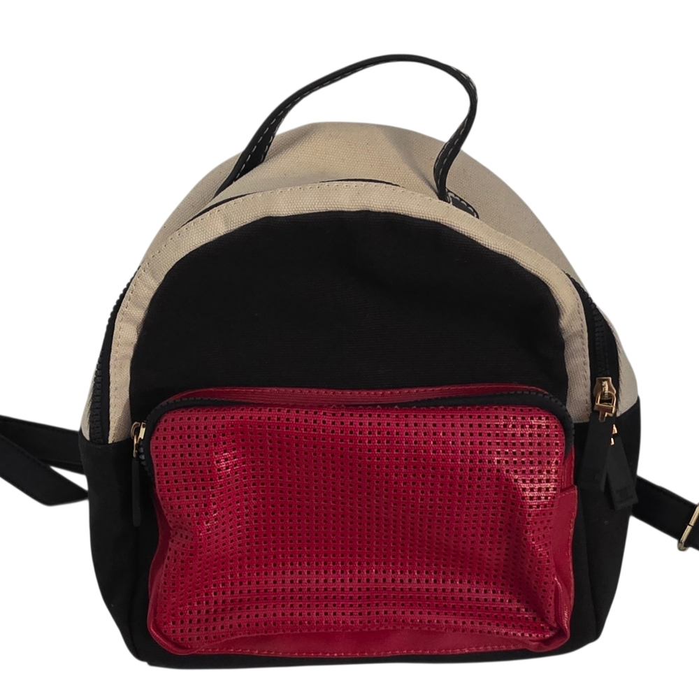 Tommy Hilfiger Red and Black Mesh Bag